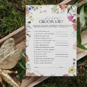 Was hat der Groom gesagt, dass er die Blume mit de