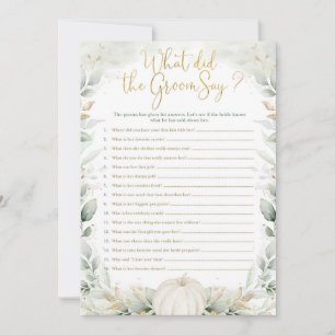 Was hat Groom Say Fall Pumpkin Brautparty Game gem