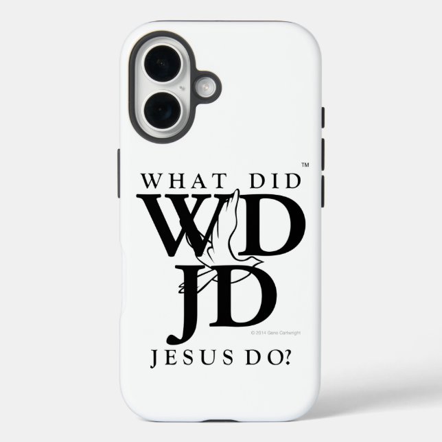 Was hat Jesus getan? Case-Mate iPhone Hülle (Rückseite)
