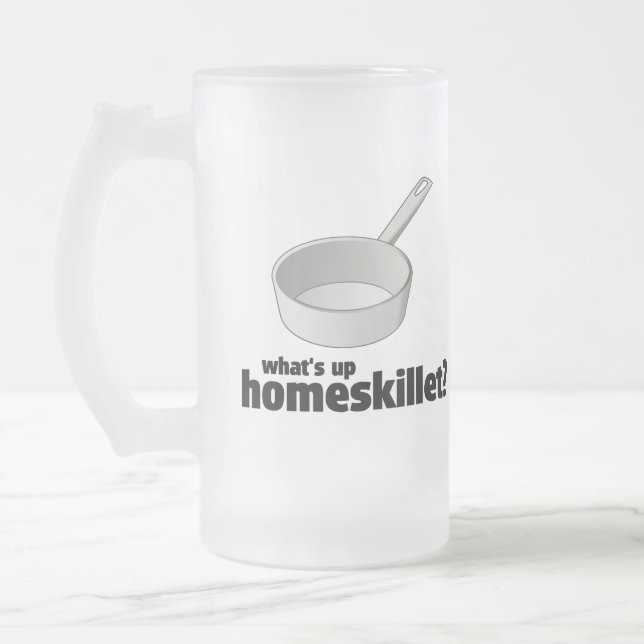 WAS HERAUF HOMESKILLET??! IST! MATTGLAS BIERGLAS (Links)