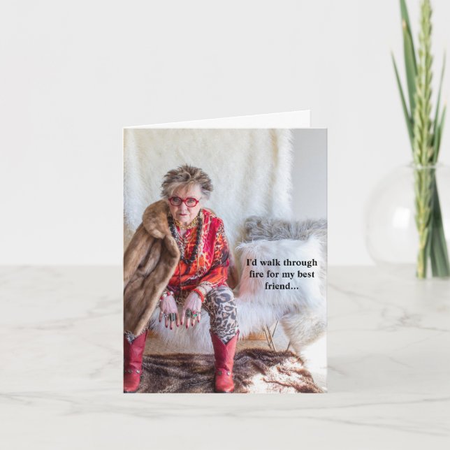 Was ich für meine beste Freundin Card tun würde od Karte (Vorderseite)