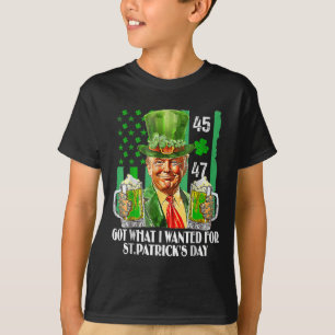 Was ich für St. Patricks Day Funny Trump Gewollt h T-Shirt