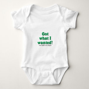 Was ich Gewollt habe got Baby Strampler