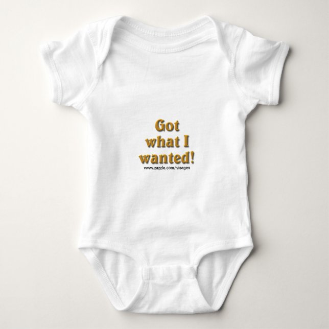 Was ich Gewollt habe got Baby Strampler (Vorderseite)