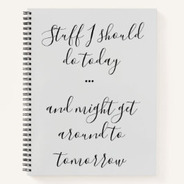 Was ich heute tun sollte, Drehbuch, dein Name auf  Notizbuch