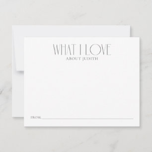 Was ich Liebe halte Hinweiskarte