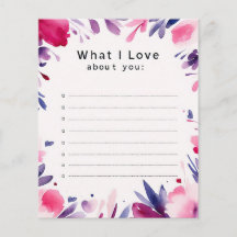 Was ich Liebe über Sie beachten, Liebe Notiz, Kart