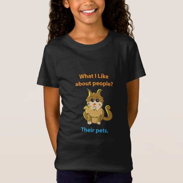 Was ich mag über Leute Funny Quotes T - Shirt (Vorderseite)