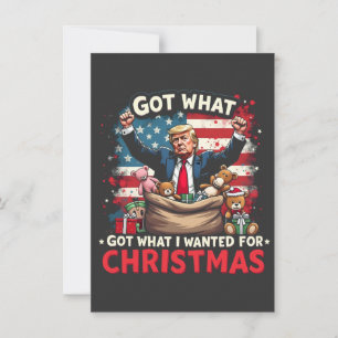 Was ich zu Weihnachten Gewollt habe, got Trump San Einladung