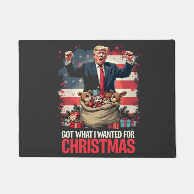 Was ich zu Weihnachten gewollt habe, got Trump San Fußmatte (Vorderseite)