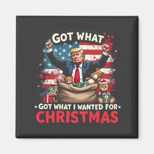 Was ich zu Weihnachten Gewollt habe, got Trump San Magnet