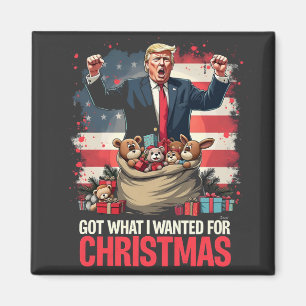 Was ich zu Weihnachten gewollt habe, got Trump San Magnet