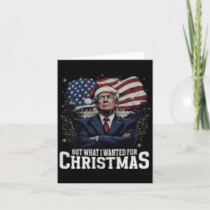Was ich zu Weihnachten Gewollt habe, hat Trump 202 Karte