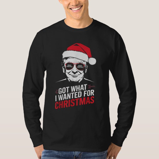 Was ich zu Weihnachten Gewollt habe - Pyjama 2024 T-Shirt (Vorderseite)
