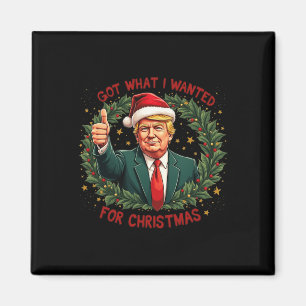 Was ich zu Weihnachten Gewollt habe, Trump 2024 3 Magnet