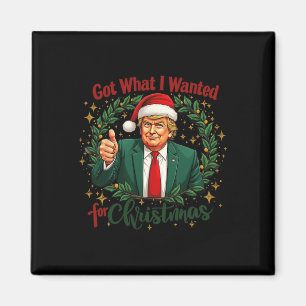 Was ich zu Weihnachten Gewollt habe, Trump 2024 5 Magnet