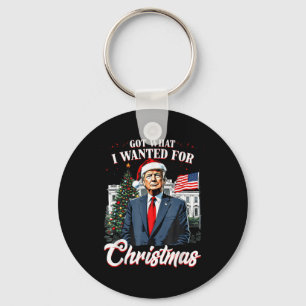Was ich zu Weihnachten Gewollt habe, Trump 2024 Schlüsselanhänger