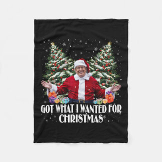 Was ich zu Weihnachten Gewollt habe, Trump Weihnac Fleecedecke