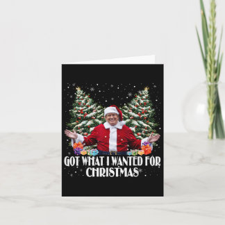 Was ich zu Weihnachten Gewollt habe, Trump Weihnac Karte