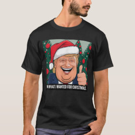 Was ich zu Weihnachten Gewollt Trump Xmas Pajamas T-Shirt