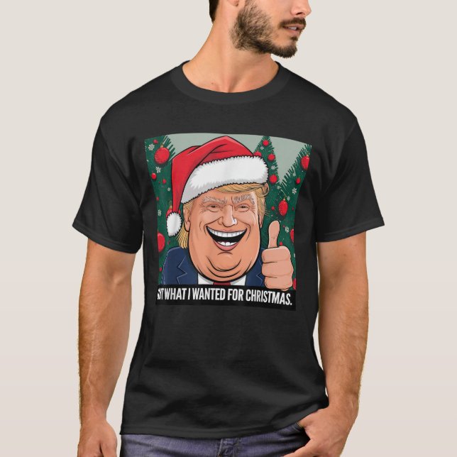 Was ich zu Weihnachten Gewollt Trump Xmas Pajamas T-Shirt (Vorderseite)