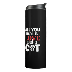 Was Ihr Felin Ihnen zu sagen versucht Thermosbecher