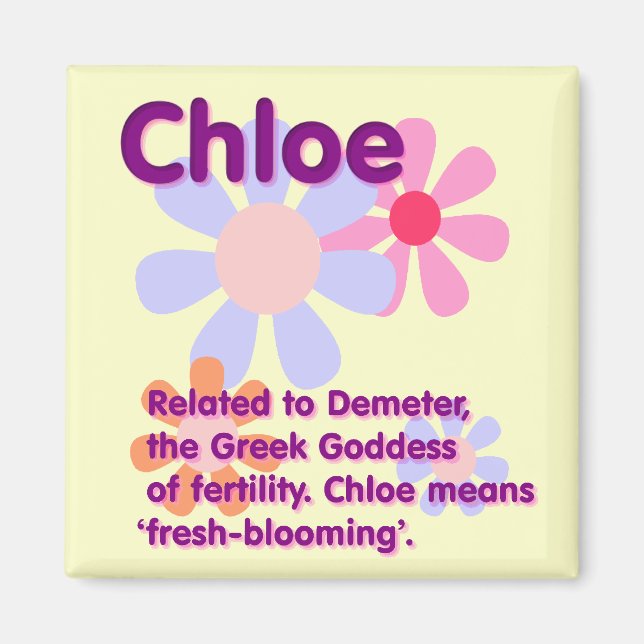 Was Ihr Name bedeutet: Chloe Magnet (Vorne)