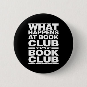 Was im Buchclub passiert, lustiger Leser  Button