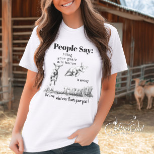 Was immer deine Ziege schwimmt T-Shirt