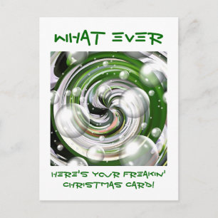 Was immer! Weihnachtskarte Feiertagspostkarte