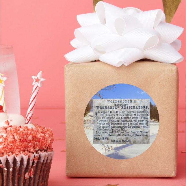 Was in aller Welt hast du mir gekauft! Runder Aufkleber (Party)