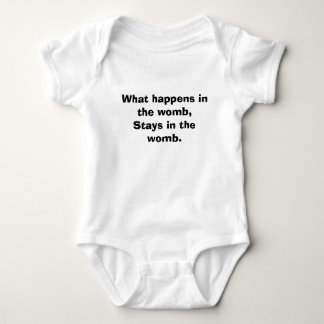 Was in der Geb5rmutter geschieht, bleibe in der Baby Strampler