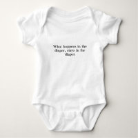 "Was in der Windel" Baby-Shirt geschieht