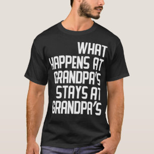 Was in Grandpas Bleibe, ist in Grandpas gefärbt T-Shirt
