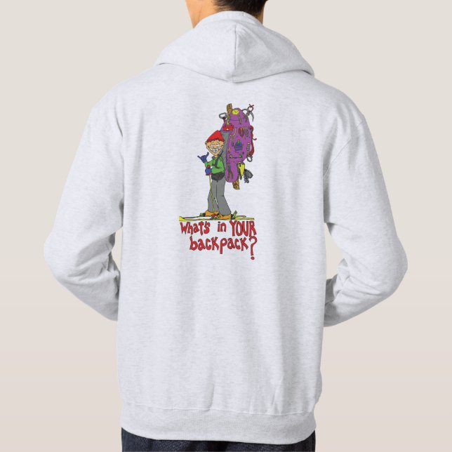 Was in Ihrem Rucksack Hoodie (Rückseite)