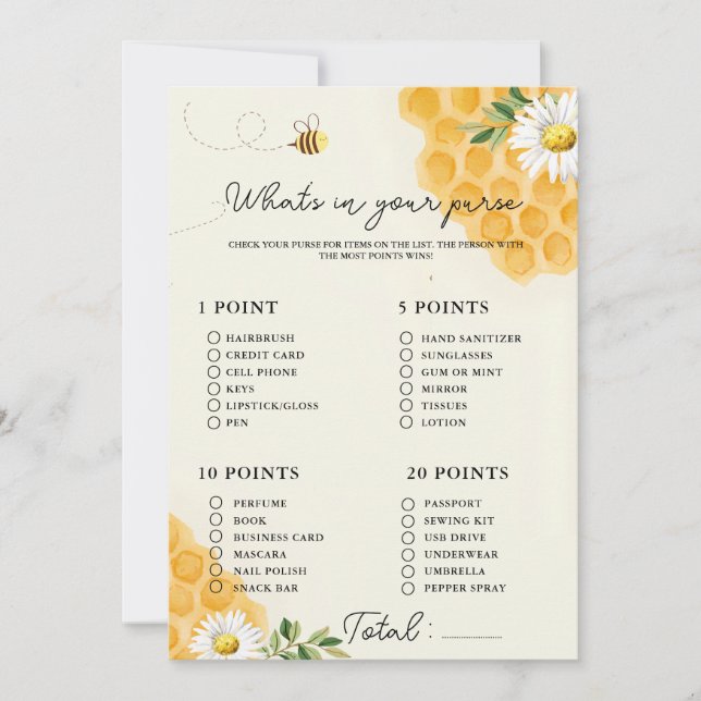 Was in Ihrer Baby-Duschkarte für Handtaschen Einladung (Vorderseite)