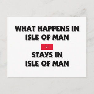 Was in ISLE des Menschen passiert, Bleibe dort Postkarte