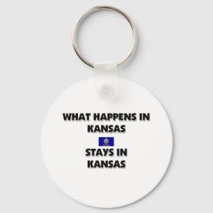 Was in KANSAS geschieht, bleibe dort Schlüsselanhänger
