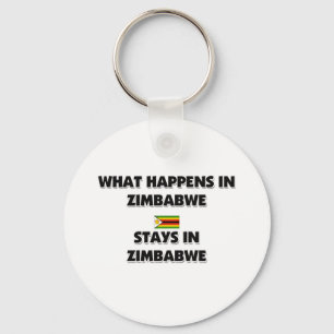 Was in SIMBABWE geschieht, bleibe dort Schlüsselanhänger