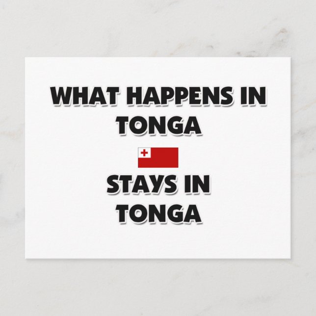 Was in TONGA Bleibe? Postkarte (Vorderseite)