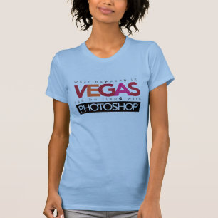 Was in Vegas geschieht, können mit Photoshop T-Shirt
