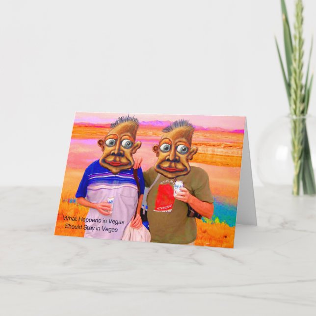 Was in Vegas geschieht, sollten in Vegas bleibe Karte (Vorderseite)