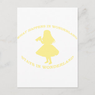 Was in Wunderland Bleibe, in Wunderland Postkarte