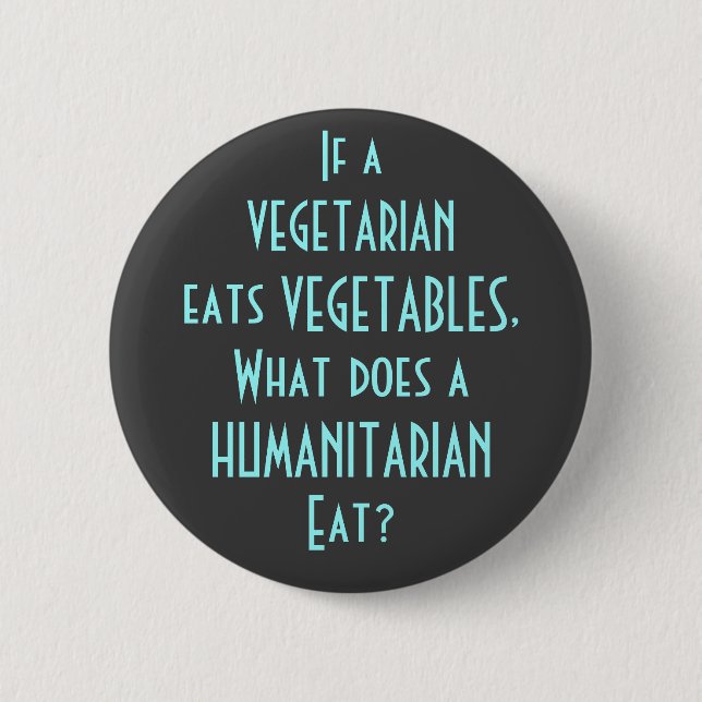 Was isst ein Humanist? Button (Vorderseite)