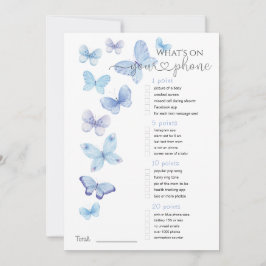 Was ist auf deinem Handy Blue Butterflies Game? Einladung