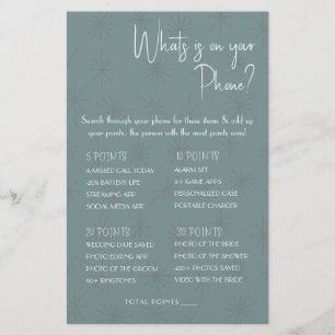 Was ist auf deinem Handy? Game Card Flyer