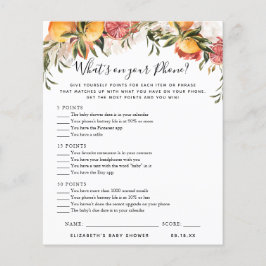 Was ist auf deinem Telefon? | Baby Showspiel