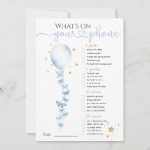 Was ist auf Ihrem Telefon Blue Balloon Baby Shower