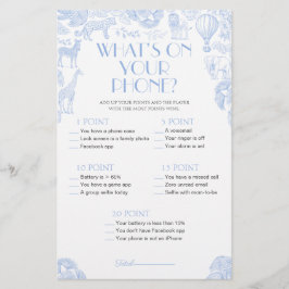 Was ist auf Ihrer Baby Shower Game Card?