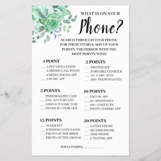 Was ist auf Ihrer Phone GreenRoses Shower Game Car Flyer